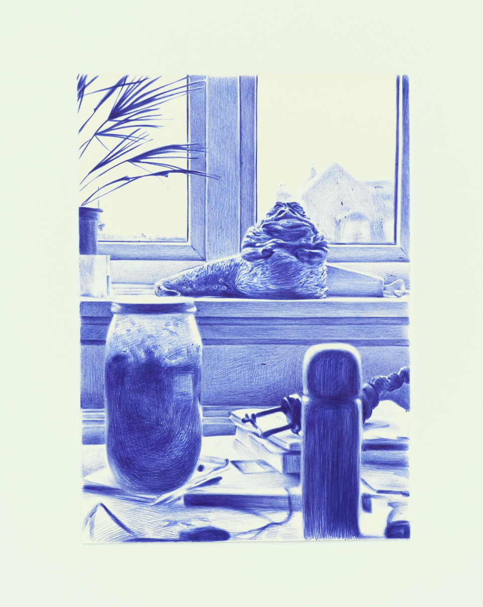 Jabba the Hutt, Kimchi and Water Bottle by Marc Du shown in a home setting