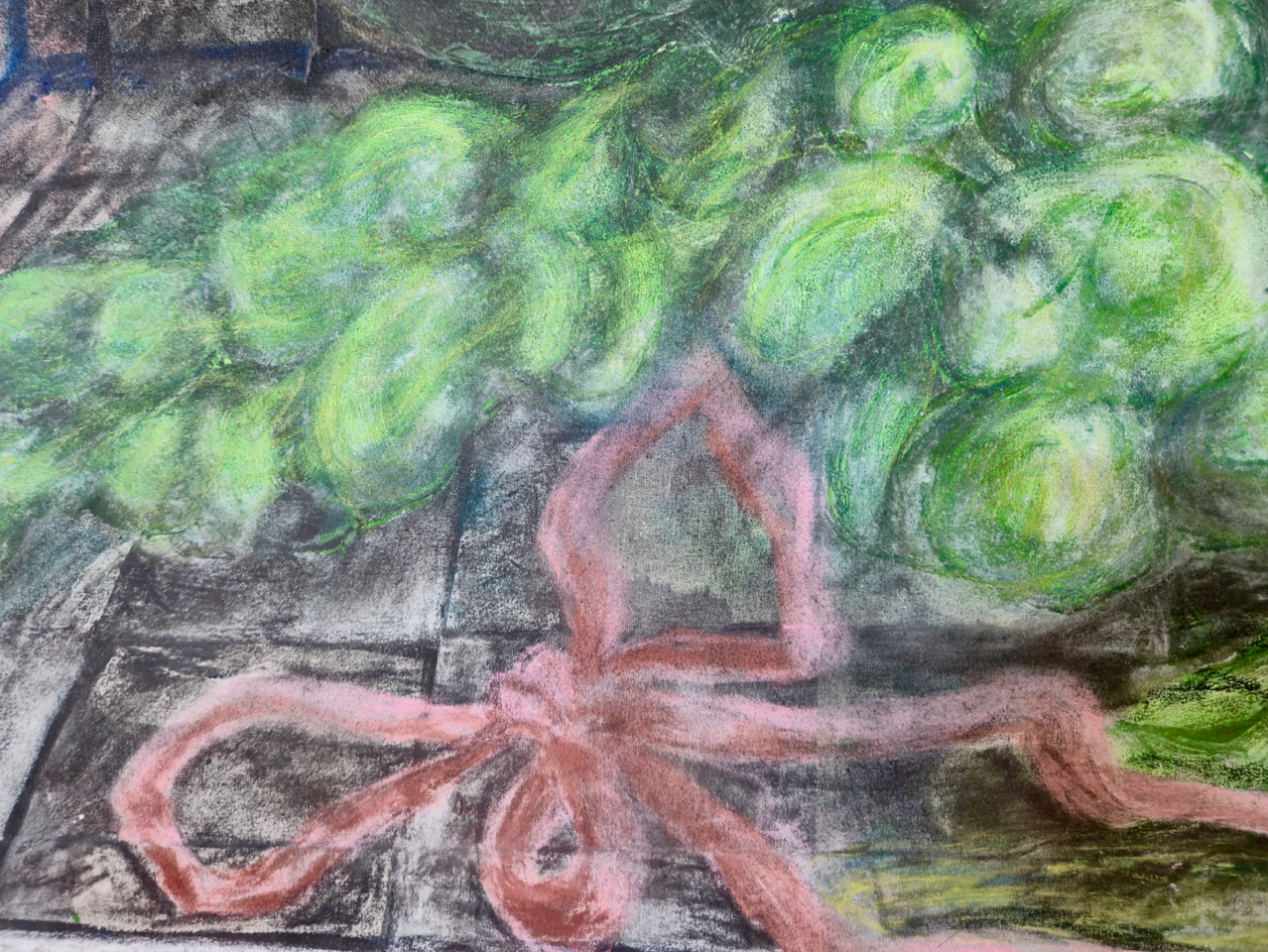 Detail of Watching TV by Stine Stubdrup