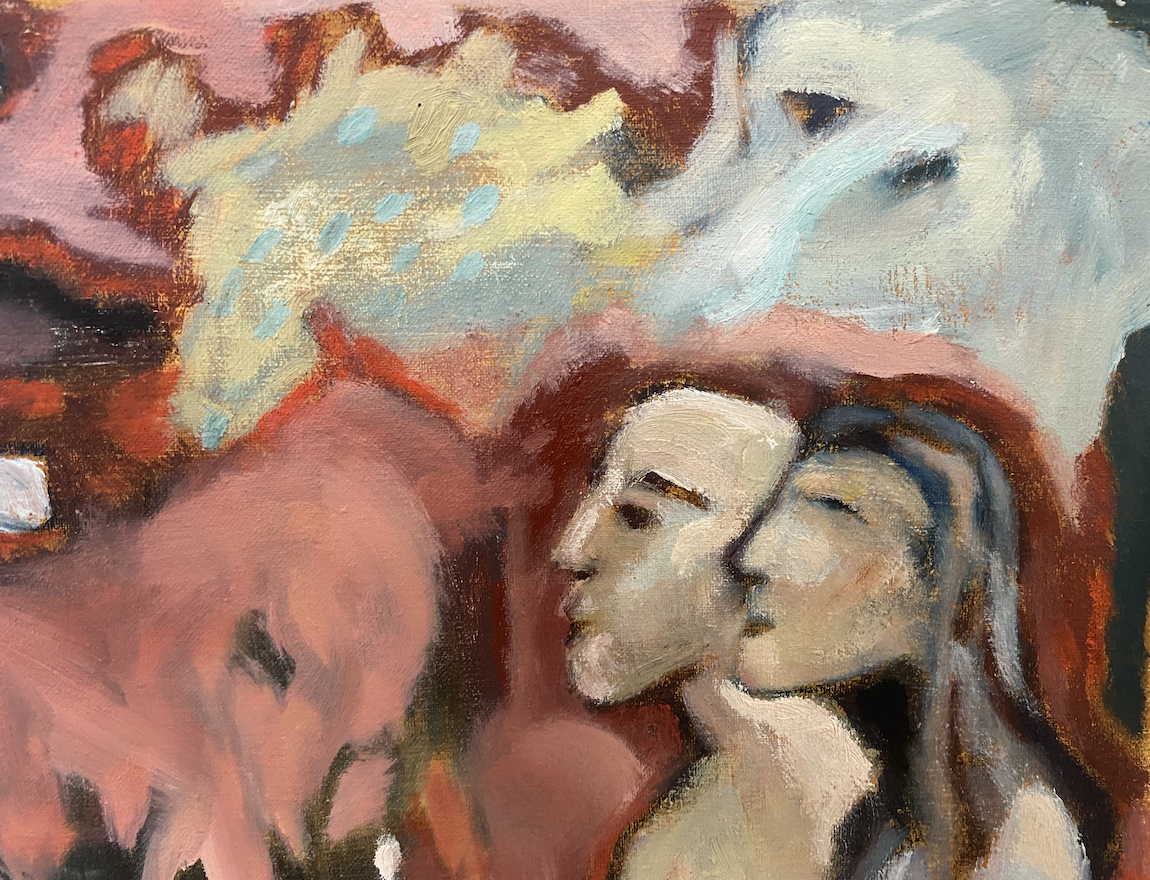 Detail of The world goes by, and a stone is still just a stone by Meret Krasa