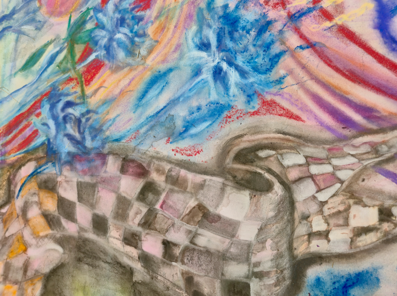 Detail of Take My Roses, Oops You Have No Arms by Stine Stubdrup