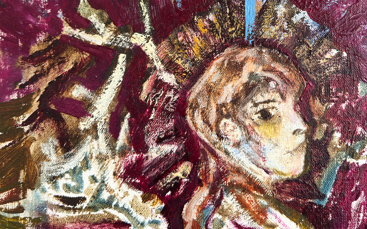 Detail of Worry Not I Want To See It Too U Know by Jo Reinhard
