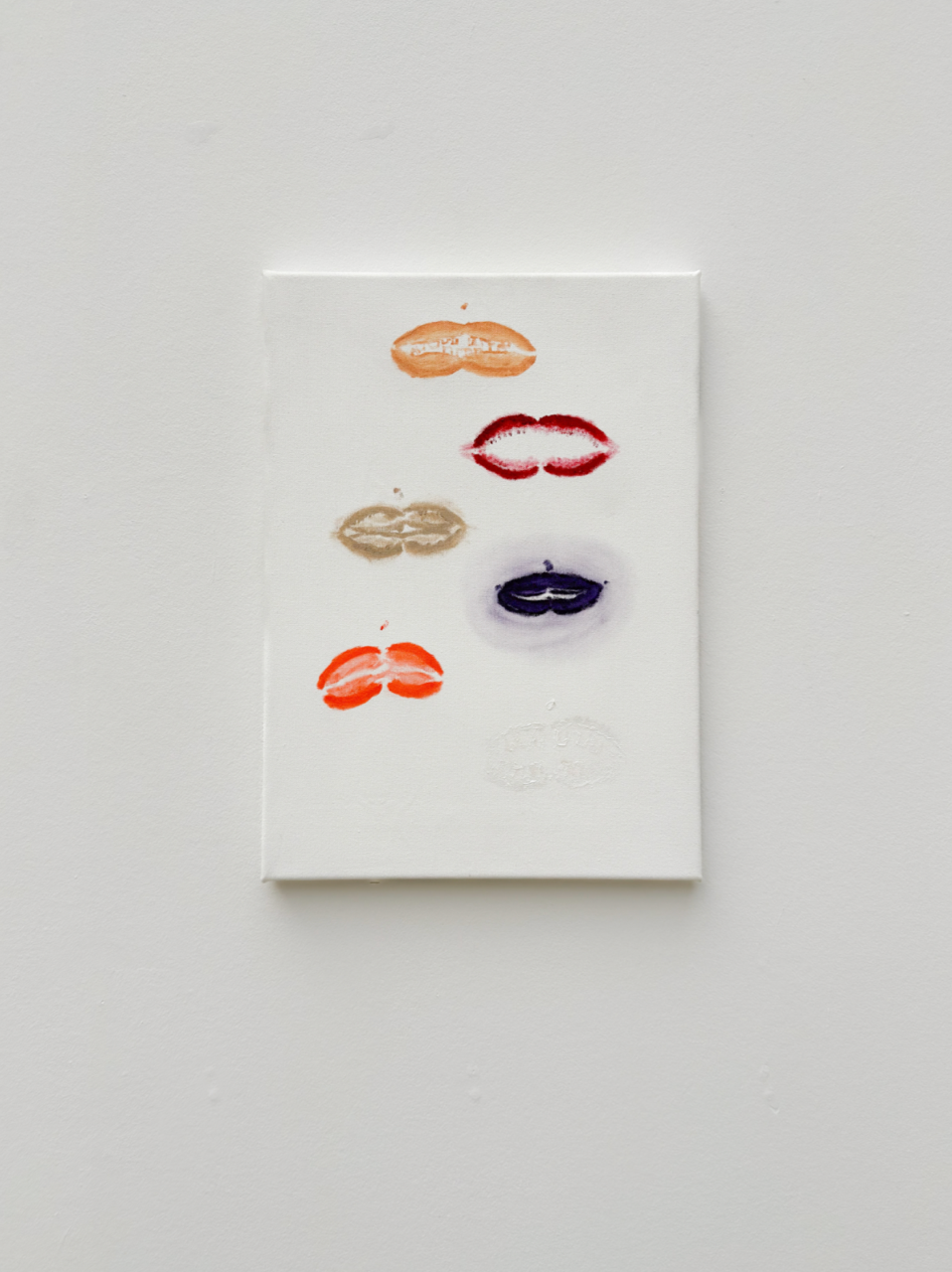 Untitled (lips #10) by Gustav Bay shown in a home setting