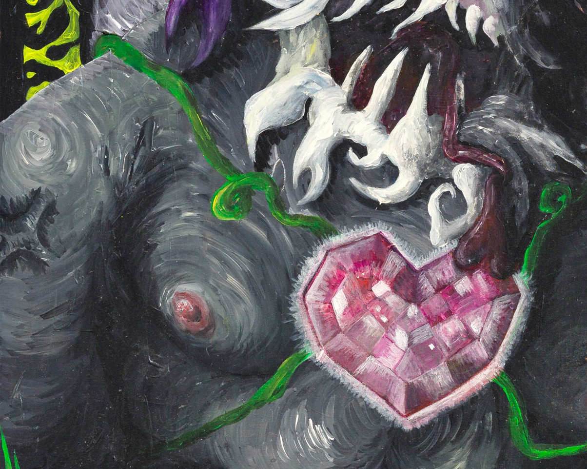 Detail of Rubyheart by Stine Stubdrup