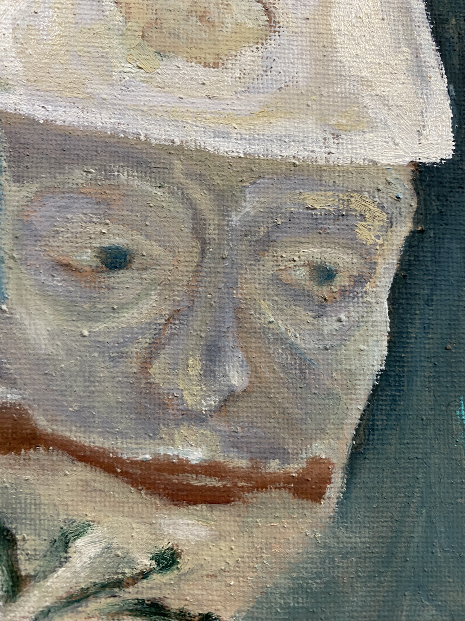 Detail of Drowning Clown by Meret Krasa