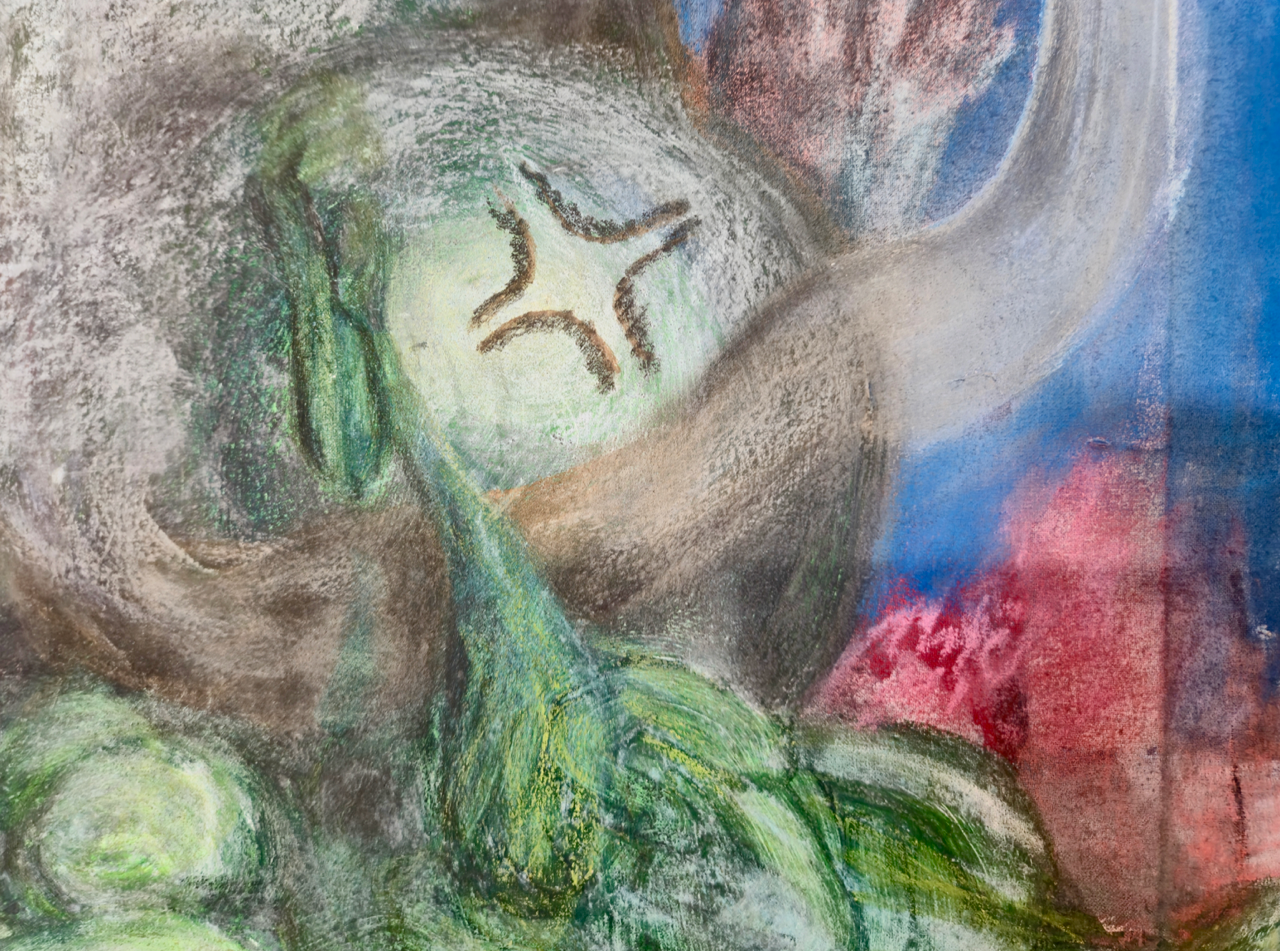 Detail of Watching TV by Stine Stubdrup