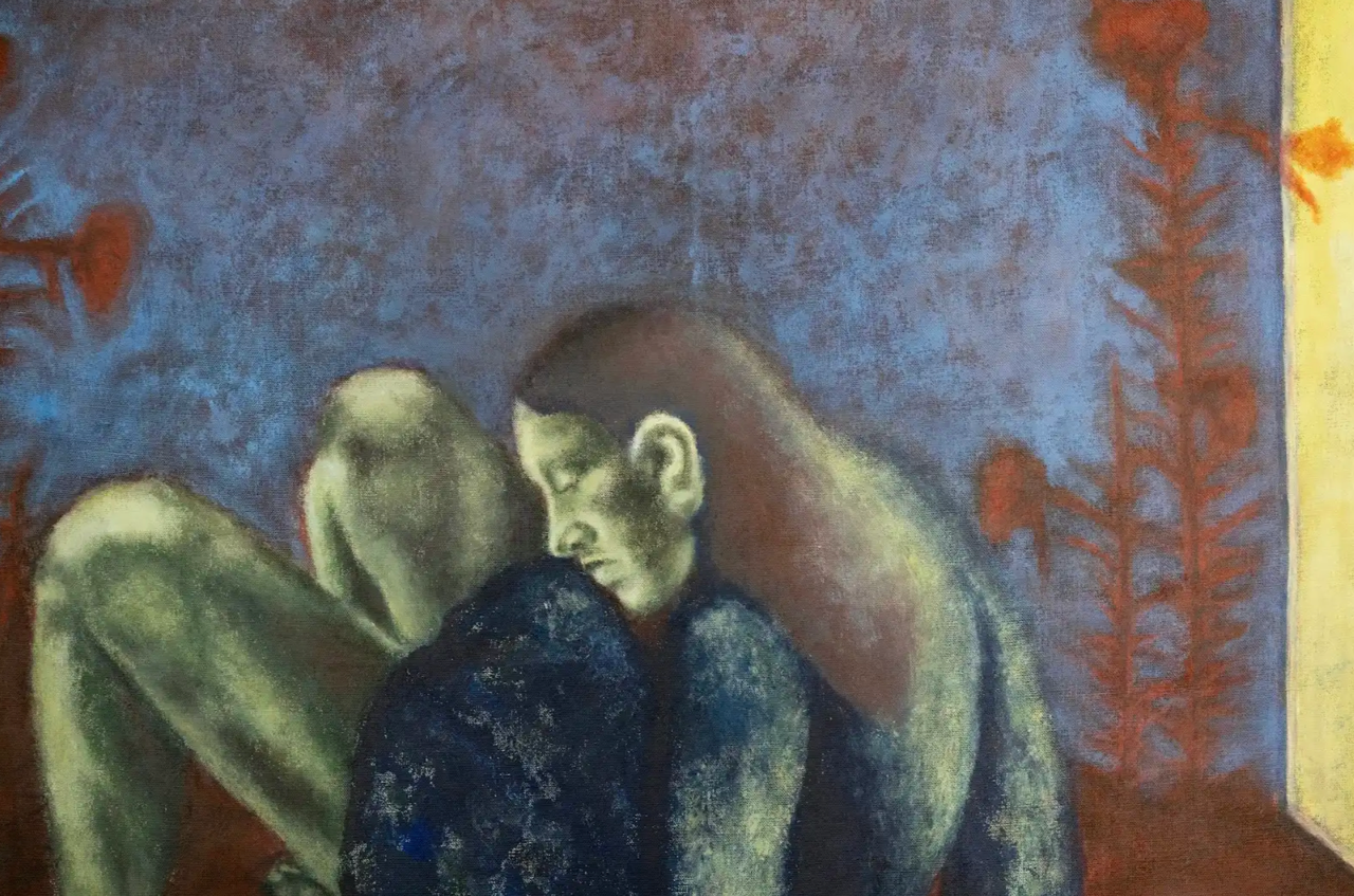 Detail of You can't escape your own existence but you can exist in your own escape by Karoline Hvidtfeldt