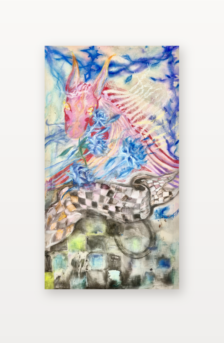 Take My Roses, Oops You Have No Arms by Stine Stubdrup shown in a home setting