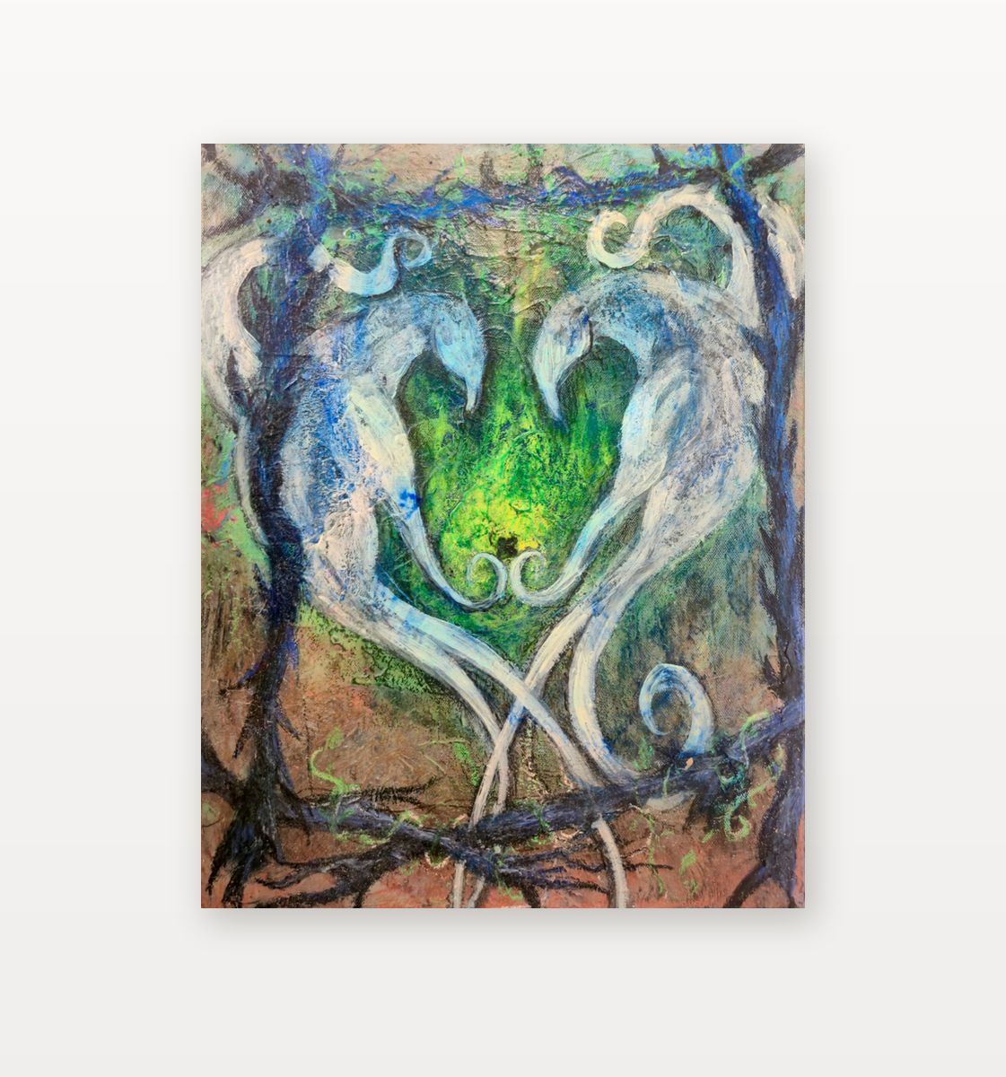 Hold On to Our Luck by Stine Stubdrup shown in a home setting