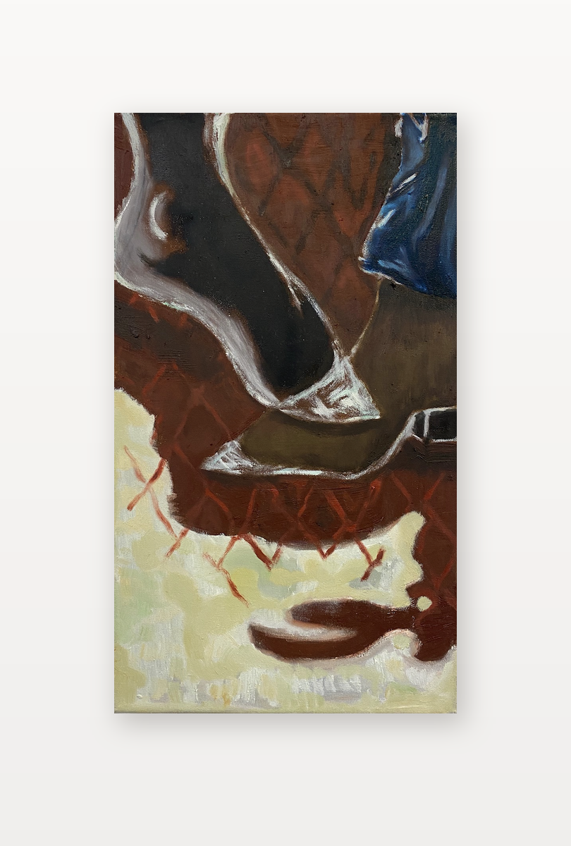 Step!Back! by Meret Krasa shown in a home setting