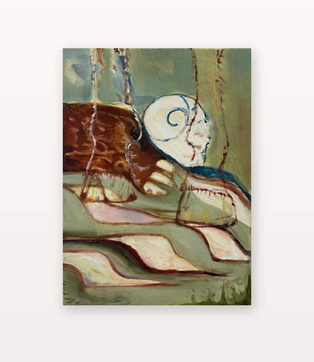 Unwiderrufliche Hufen by Meret Krasa shown in a home setting