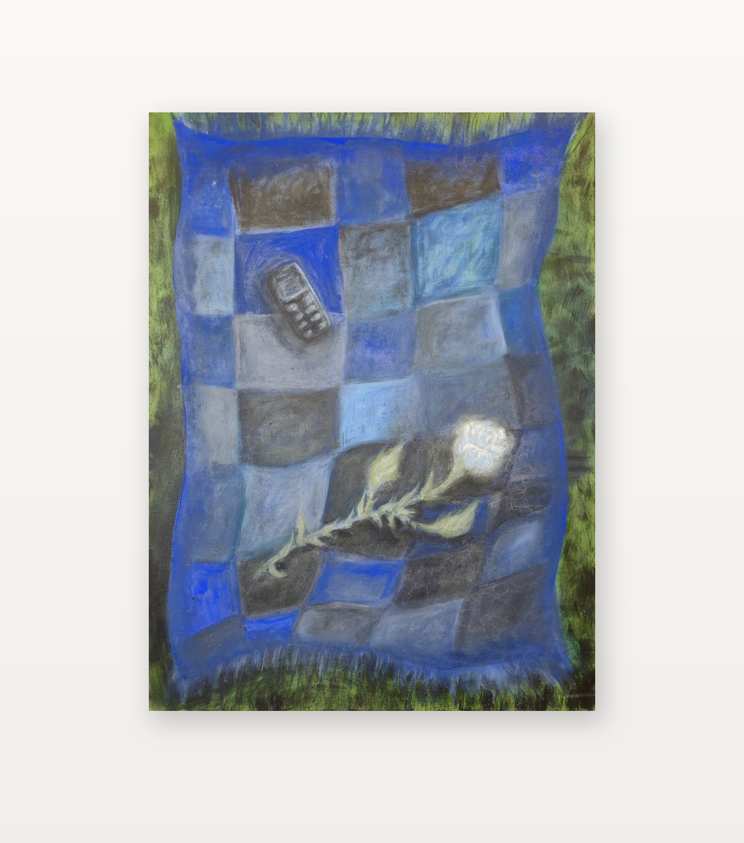 Waiting for You I by Stine Stubdrup shown in a home setting