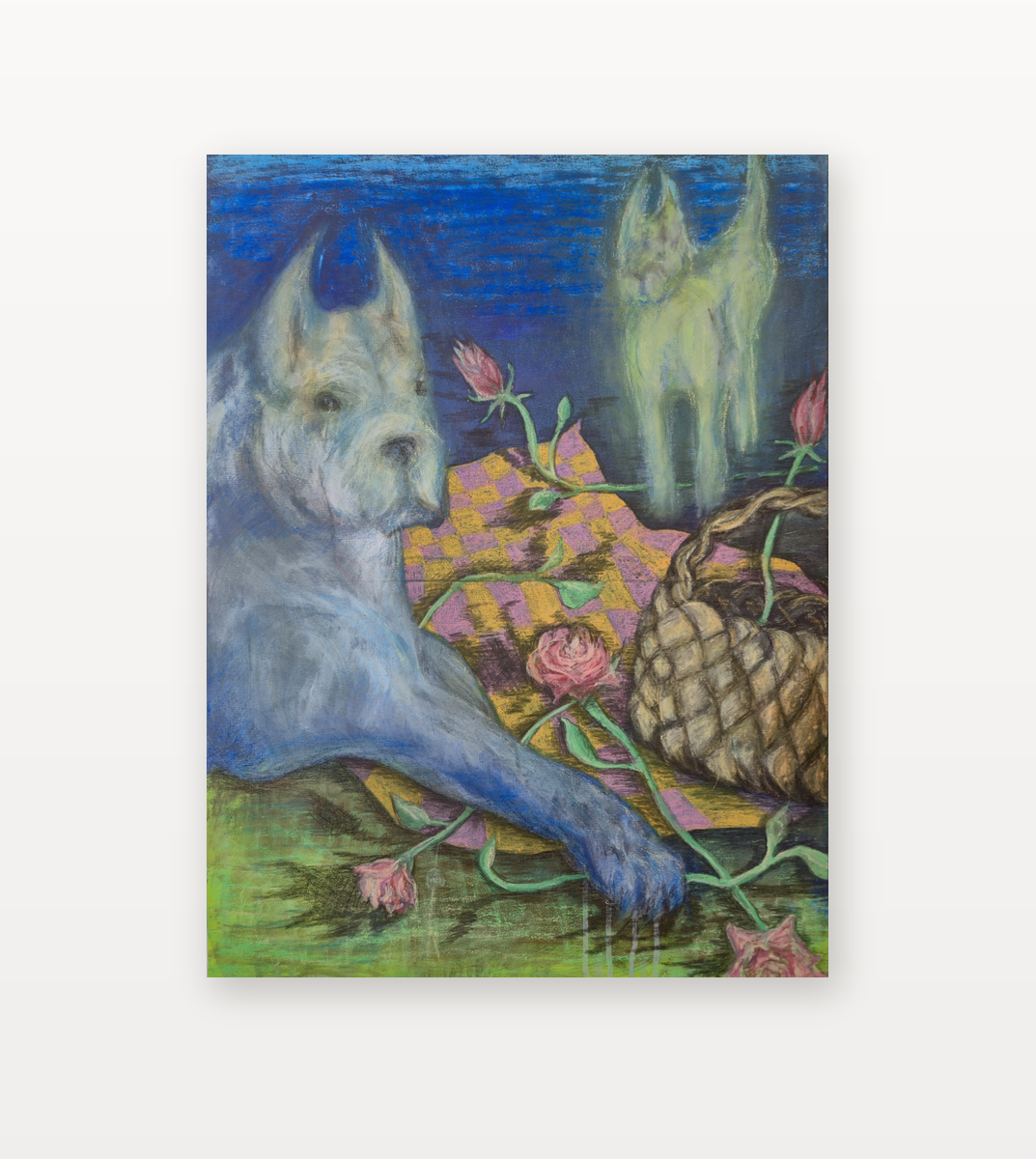 Waiting for You II by Stine Stubdrup shown in a home setting
