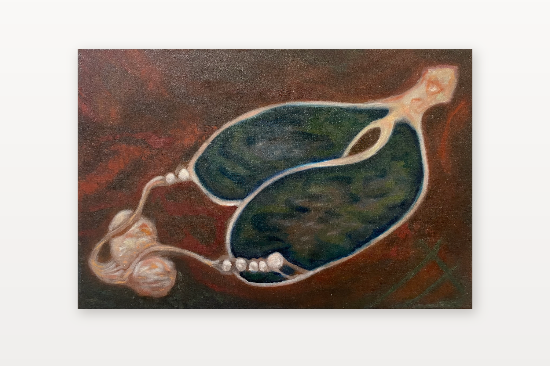 Weightless Womb by Meret Krasa shown in a home setting